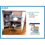 KỆ XOONG NỒI GIA VỊ XOAY LIÊN HOÀN INOX304 CAO CẤP B-GEM BG-LH008