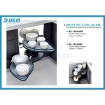 MÂM XOAY CHIẾC LÁ 2 TẦNG INOX304 MẠ NANO CAO CẤP B-GEM BG-MX900